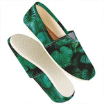 Natural Tropical Leaf Print Casual Shoes