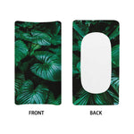 Natural Tropical Leaf Print Changing Pad Cover