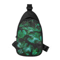 Natural Tropical Leaf Print Sling Bag