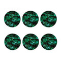 Natural Tropical Leaf Print Coaster Set
