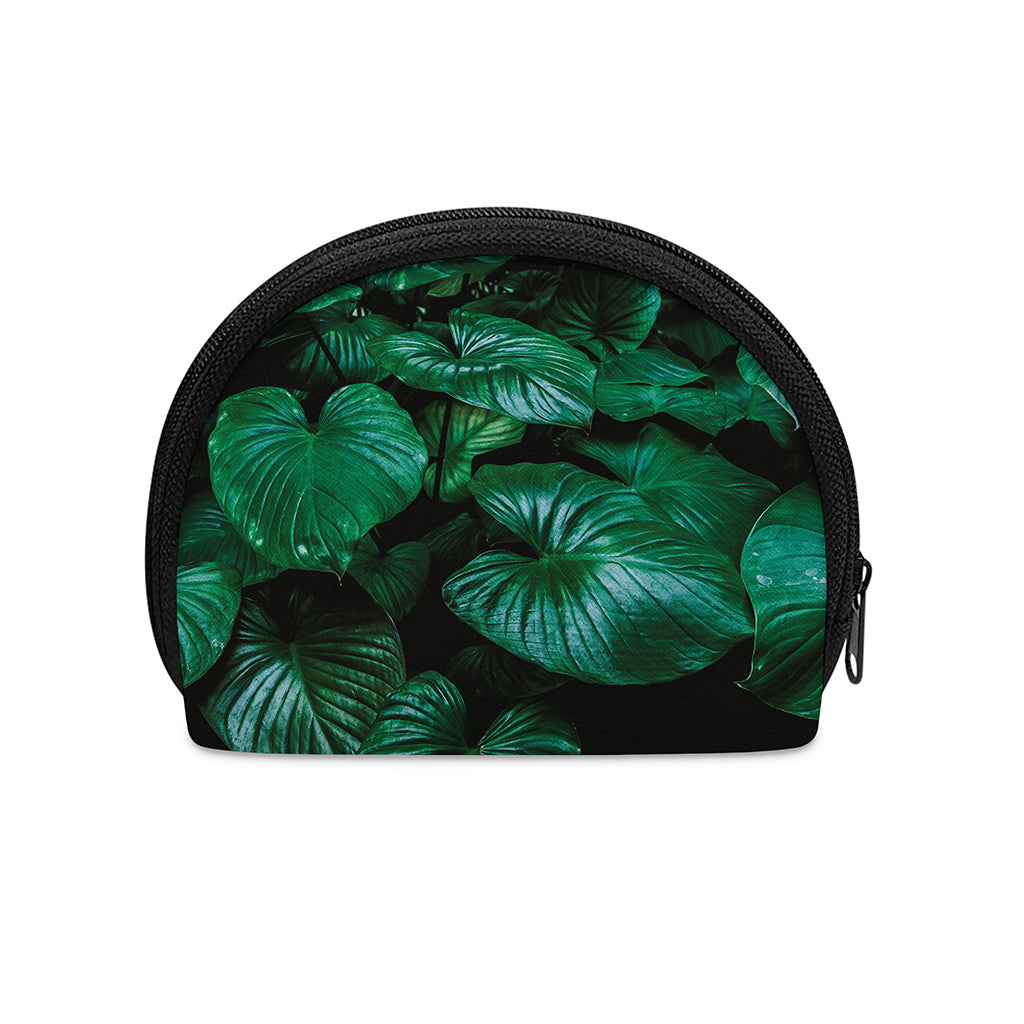 Natural Tropical Leaf Print Coin Purse