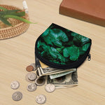 Natural Tropical Leaf Print Coin Purse