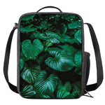Natural Tropical Leaf Print Crossbody Lunch Bag