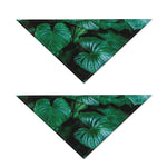 Natural Tropical Leaf Print Dog Bandana