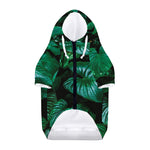 Natural Tropical Leaf Print Dog Zip Up Hoodie