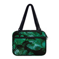 Natural Tropical Leaf Print Double Strap Bible Bag