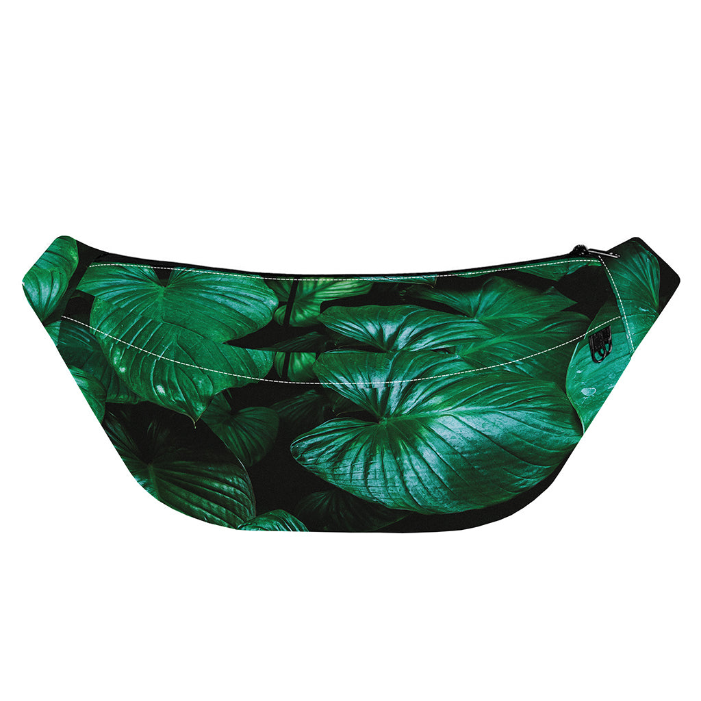 Natural Tropical Leaf Print Fanny Pack