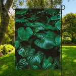 Natural Tropical Leaf Print Garden Flag