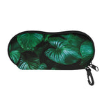 Natural Tropical Leaf Print Glasses Case