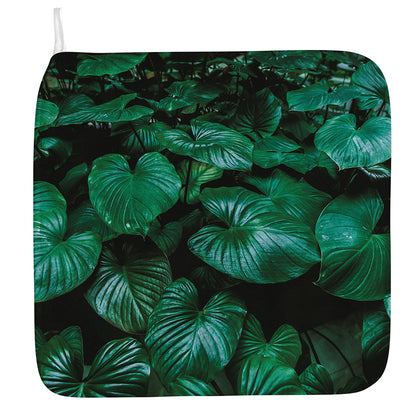 Natural Tropical Leaf Print Hand Towel