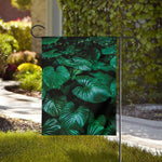 Natural Tropical Leaf Print House Flag