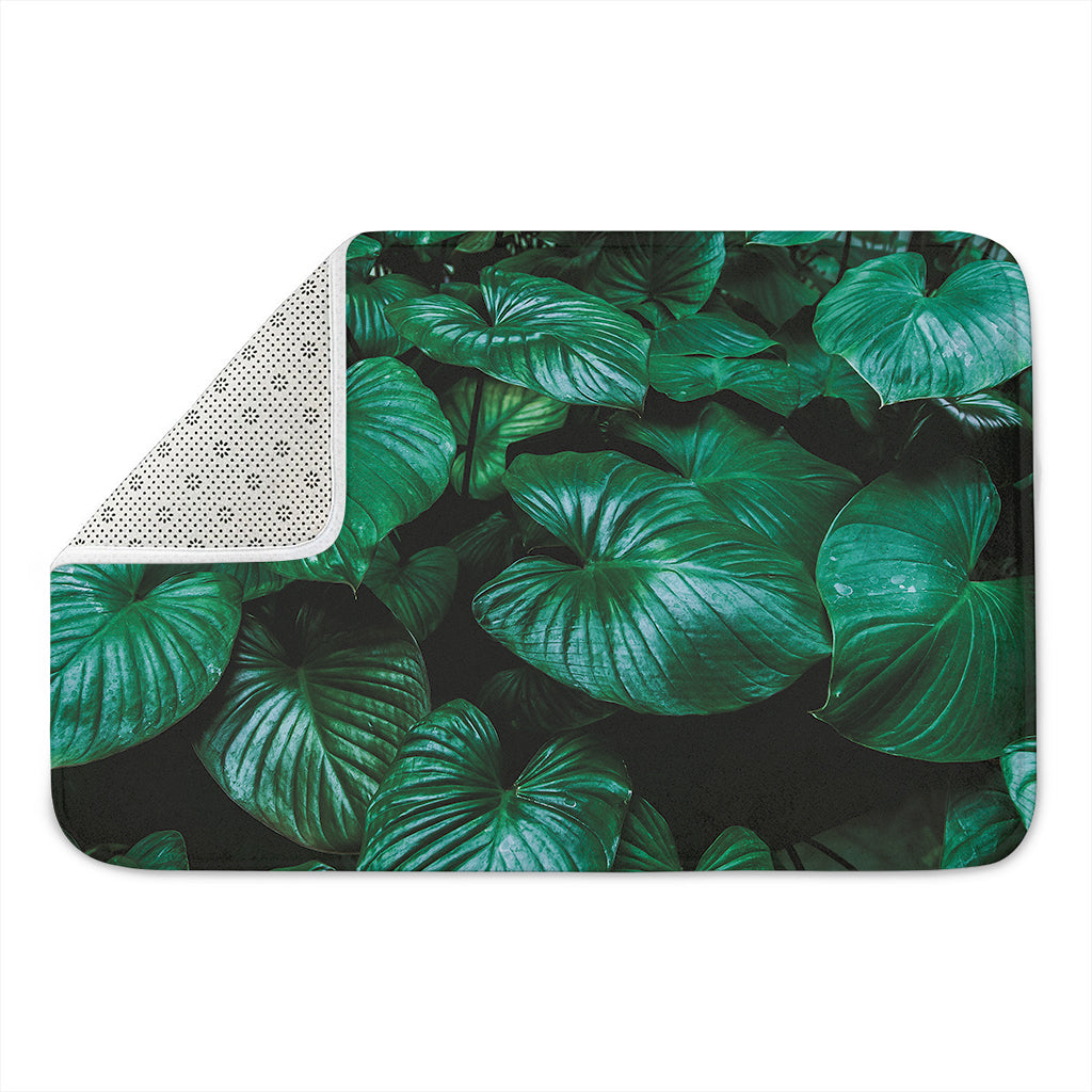 Natural Tropical Leaf Print Indoor Door Mat