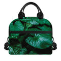 Natural Tropical Leaf Print Insulated Lunch Bag