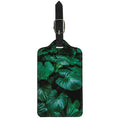 Natural Tropical Leaf Print Luggage Tag