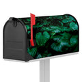 Natural Tropical Leaf Print Mailbox Cover
