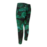 Natural Tropical Leaf Print Men's Compression Pants