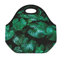 Natural Tropical Leaf Print Neoprene Lunch Bag