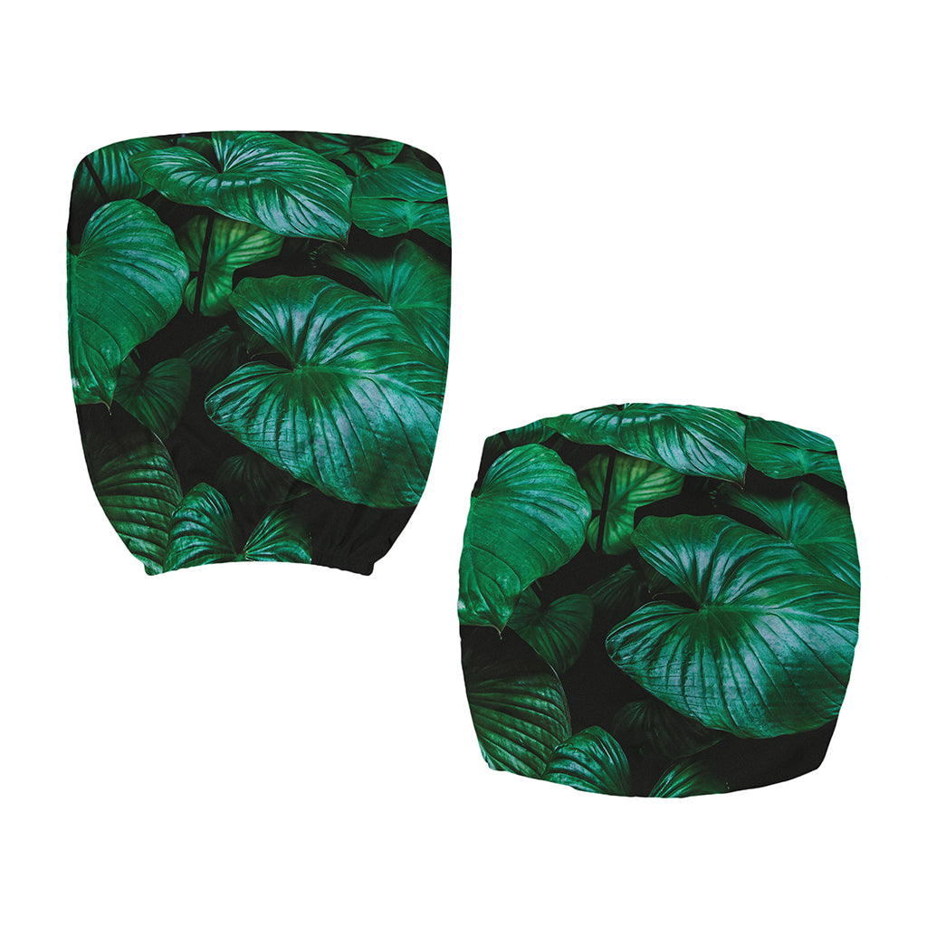 Natural Tropical Leaf Print Office Chair Cover