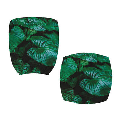 Natural Tropical Leaf Print Office Chair Cover