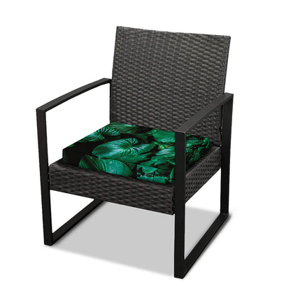 Natural Tropical Leaf Print Outdoor Seat Cushion Cover