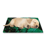 Natural Tropical Leaf Print Pet Cooling Mat Cover