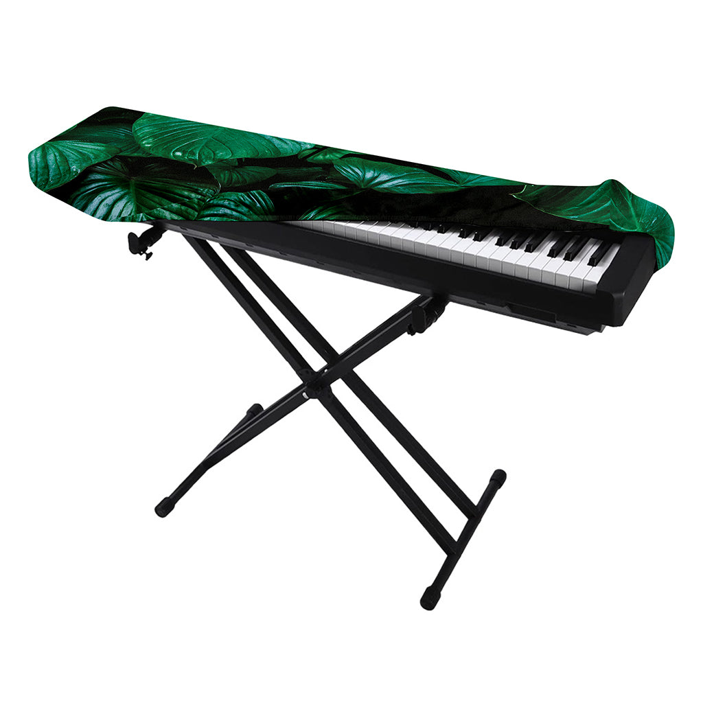Natural Tropical Leaf Print Piano Keyboard Cover