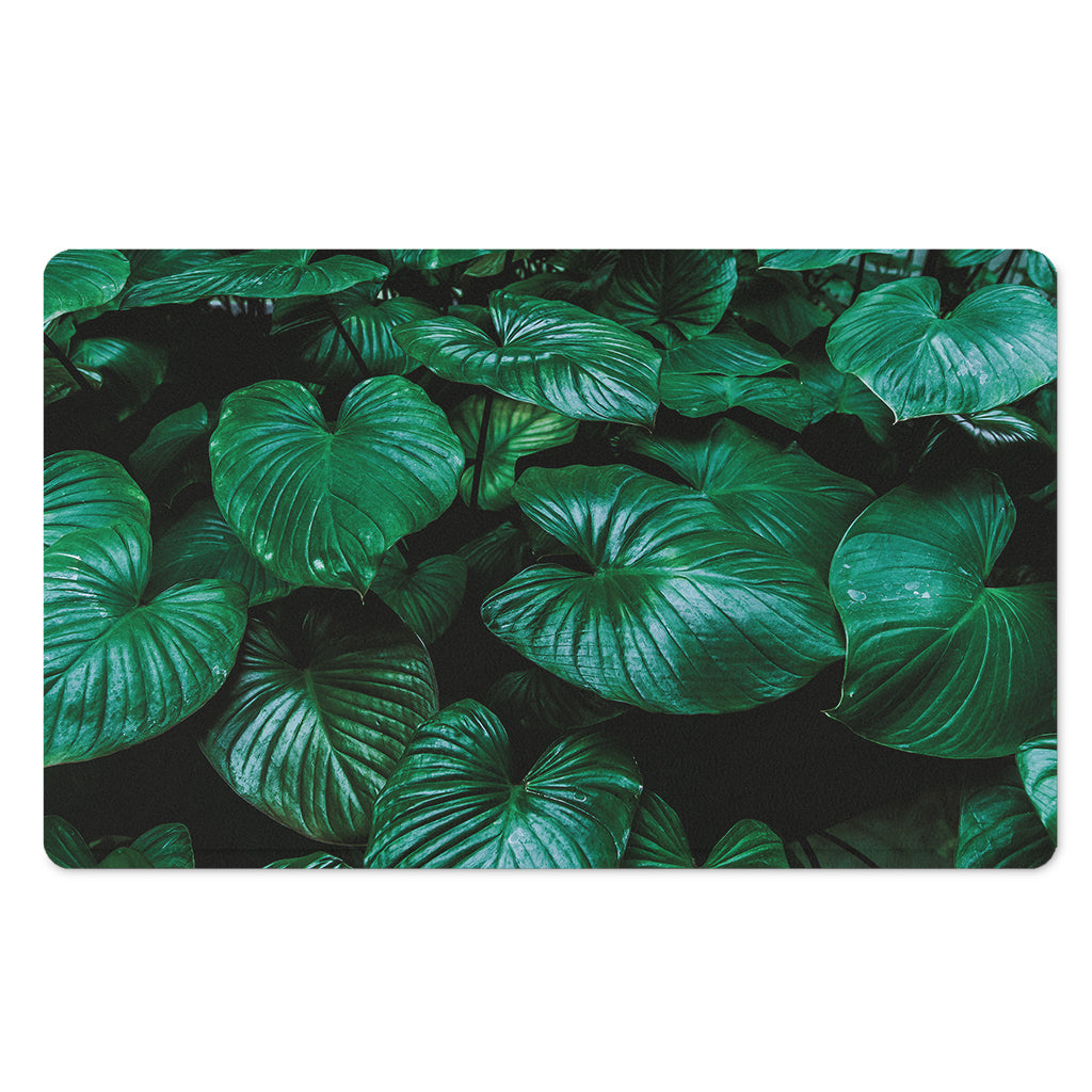 Natural Tropical Leaf Print Polyester Doormat