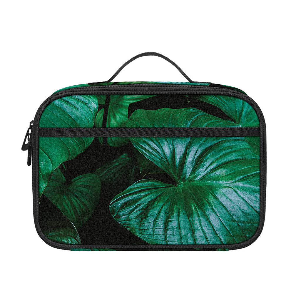 Natural Tropical Leaf Print Portable Lunch Bag