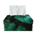 Natural Tropical Leaf Print Rectangle Tissue Box Cover
