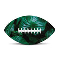 Natural Tropical Leaf Print Rugby Ball