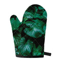 Natural Tropical Leaf Print Single Oven Mitt