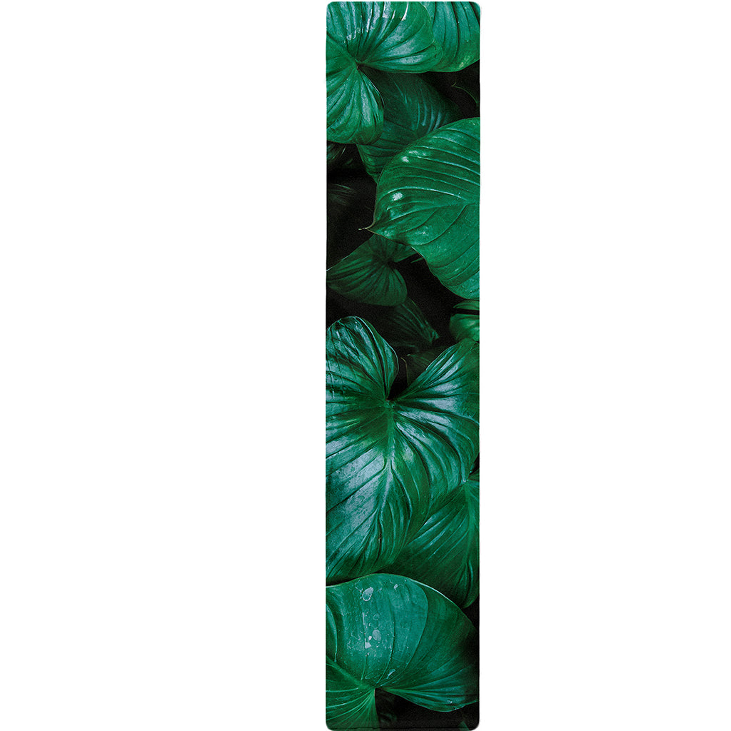 Natural Tropical Leaf Print Table Runner