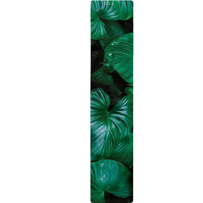 Natural Tropical Leaf Print Table Runner