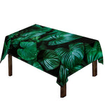 Natural Tropical Leaf Print Tablecloth