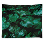 Natural Tropical Leaf Print Tapestry