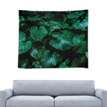 Natural Tropical Leaf Print Tapestry