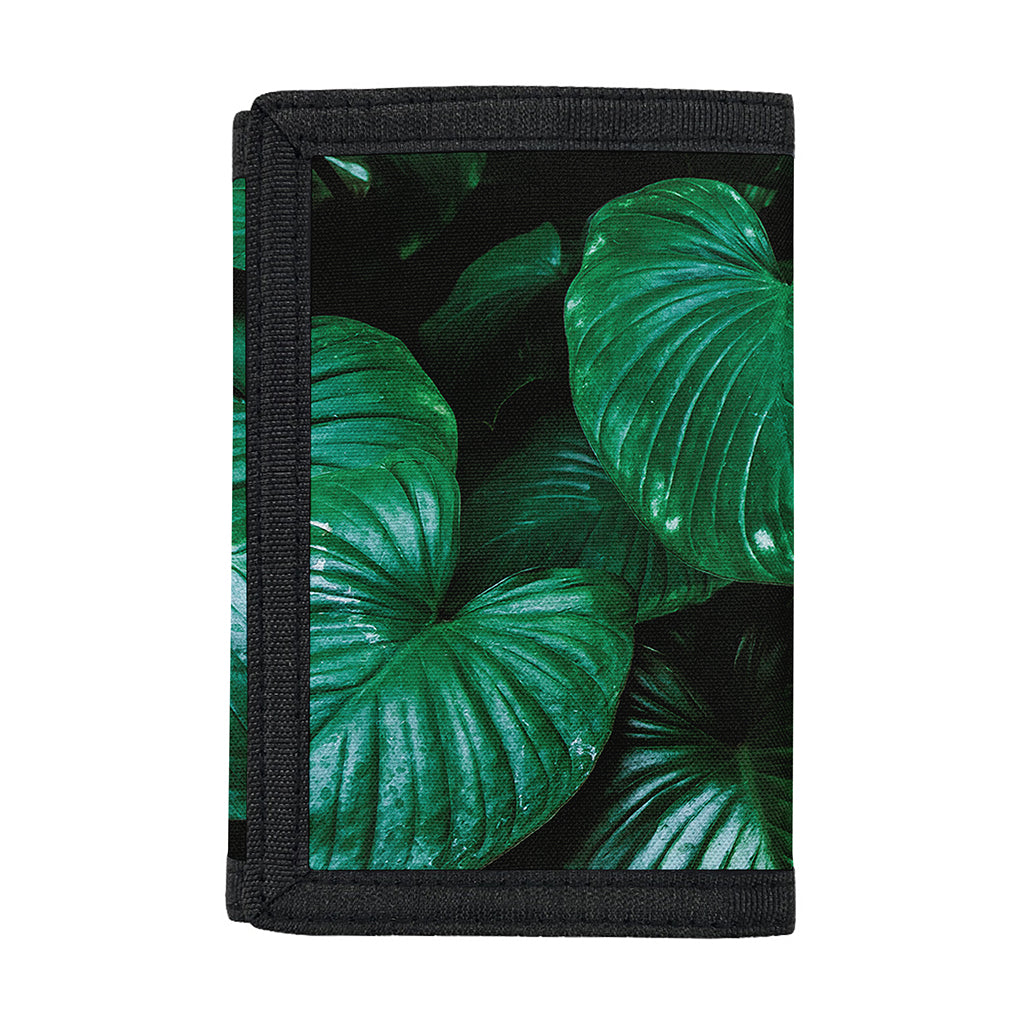 Natural Tropical Leaf Print Trifold Wallet