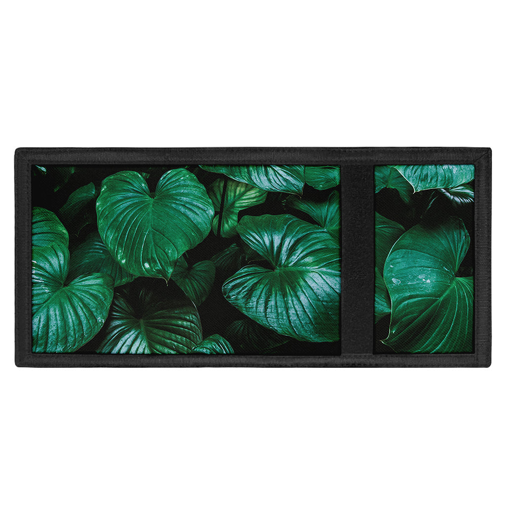 Natural Tropical Leaf Print Trifold Wallet