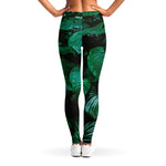 Natural Tropical Leaf Print Women's Leggings