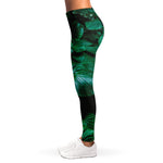 Natural Tropical Leaf Print Women's Leggings