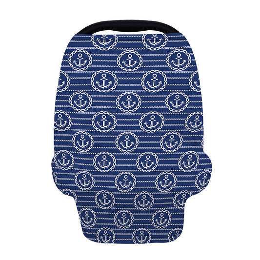 Nautical Anchor Pattern Print Baby Seat Cover
