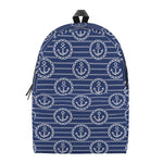 Nautical Anchor Pattern Print Backpack