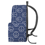 Nautical Anchor Pattern Print Backpack