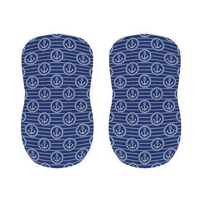 Nautical Anchor Pattern Print Bar Stool Covers