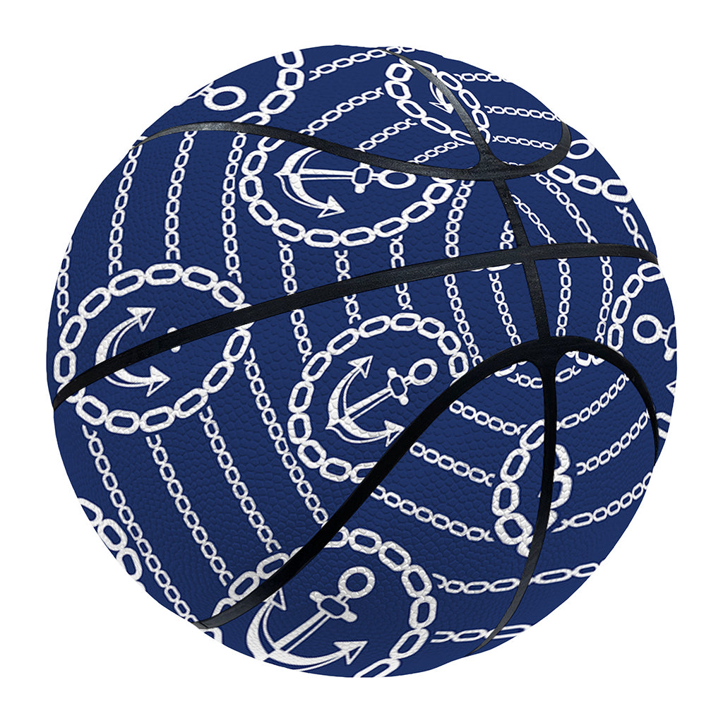 Nautical Anchor Pattern Print Basketball