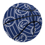 Nautical Anchor Pattern Print Basketball