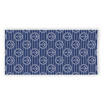 Nautical Anchor Pattern Print Beach Towel