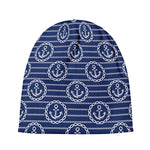 Nautical Anchor Pattern Print Beanie