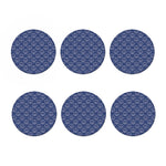 Nautical Anchor Pattern Print Coaster Set