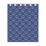 Nautical Anchor Pattern Print Curtain
